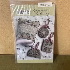 Hands On Design Cranberry Christmas Full Cross Stitch Chart Pattern HD193